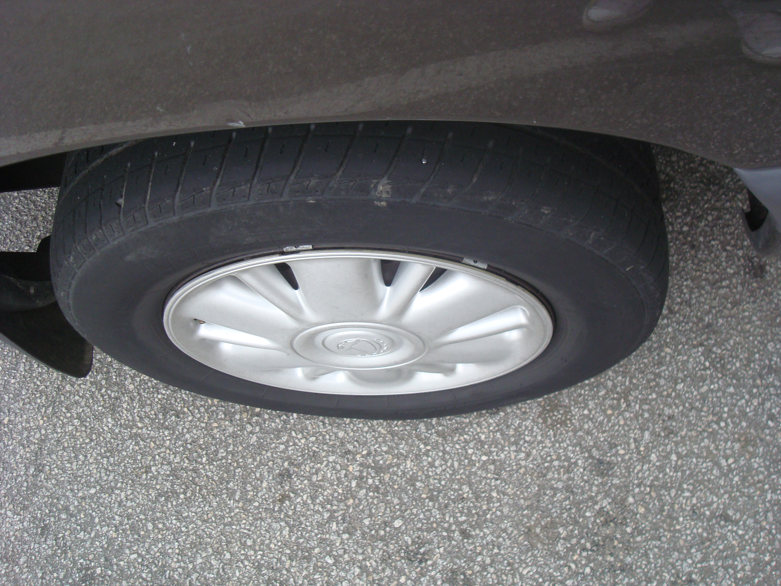 only to spy a nail in the tire of my car (In the photo above … the nail is