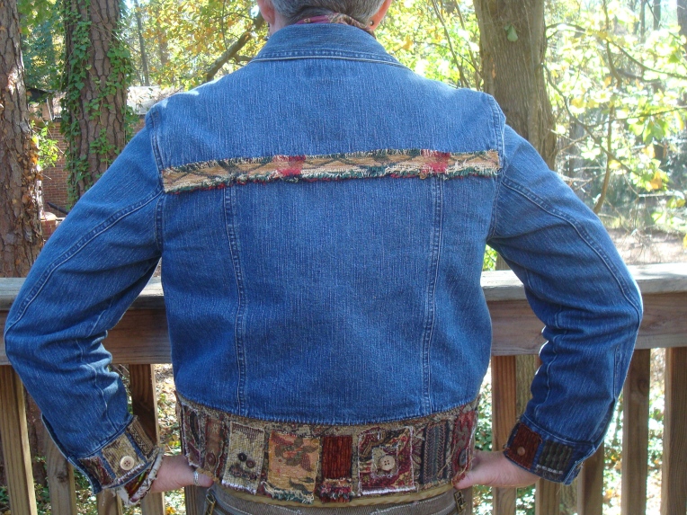 Back view of my magpie jacket 